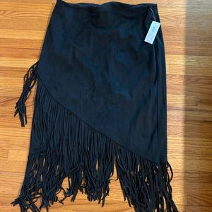 Suede black skirt NWT